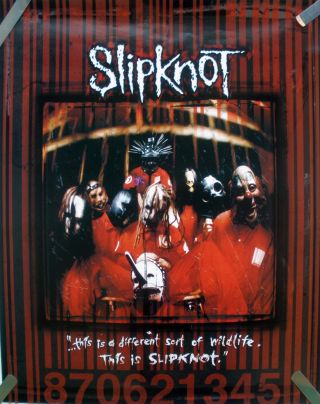 Rare Slipknot 1999 Vintage Music Store Promo Debut Poster