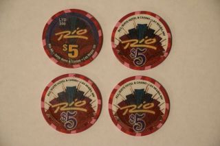 Rio Las Vegas Ltd Edition $5 Casino Chips; Chipendales/Tony and Tina ' s Wedding 2