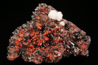 AESTHETIC Gaudefroyite,  Andradite Garnet & Calcite Crystal Cluster SOUTH AFRICA 2