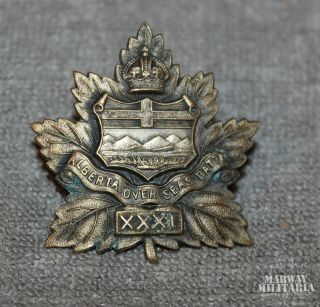 Ww1 Cef,  31st Battalion Cap Badge (inv19720)