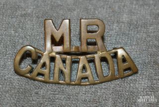 Mounted Rifles (mr/canada) Shoulder Title Badge (inv19712)
