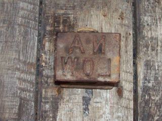 Vintage Log Marking Hammer Logging Brand Stamp Tool