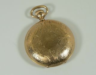 Gold Filled American Waltham Co.  15 Jewels Hunting Case Pocket Watch 3703