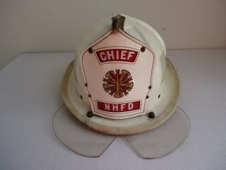 Vintage Cairns & Brother Fire Helmet - Chief - North Hampton,  Hampshire Fd