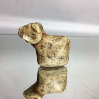 Old Concretion Ram Fetish Native American Hand Carved Stone Effigy Totem 2