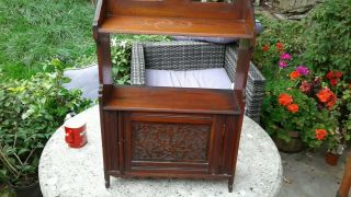 Antique Mahogany Wall Or Freestanding Cabinet Vgc Dated 1887