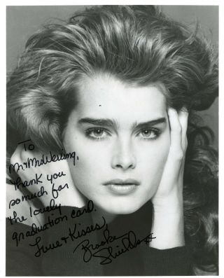 Brooke Shields Signed 8x10 Photo To A Personal Friend