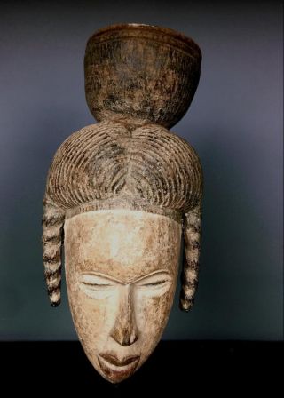 Old Tribal Igbo Spirit Mask - - - Nigeria Bn 48