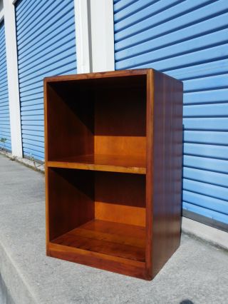1960s Mid Century Modern Double Lp Record Cabinet Bookshelf Shelves 32 20 16
