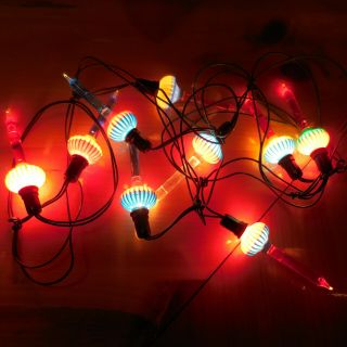 Vintage Noma Christmas Bubble Lights 9 Bulb String W/ One Extra Bulb 1