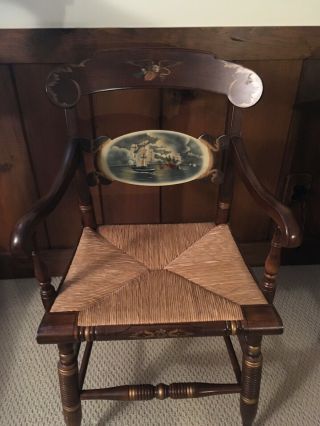 Hitchcock Chair,  Limited Edition - Bon Homme Richard W/rush Seat