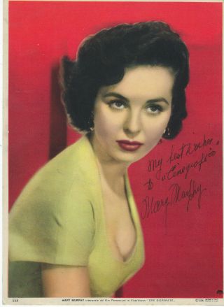 American Beauty,  Actress Mary Murphy,  Autographed Vintage Promotional Photo