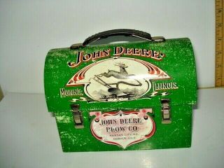 John Deere 1904 Farmers Companion Lunch Box Pail Tin