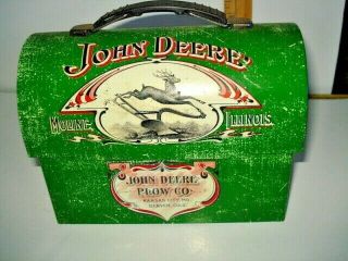 John Deere 1904 Farmers Companion Lunch Box pail tin 2