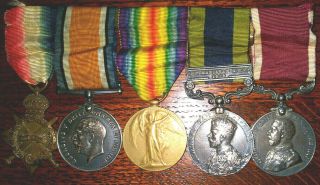 British 5 Medal Group To Pte.  /sjt.  Royal Sussex,  Buffs 1914 - 15 Trio,  Igs,  Ls&gc