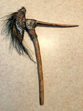 Head Hunter Horn/bone Tribal Papua Guinea Hand Weapon Medicine Man Warrior
