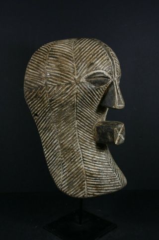 African Female Kifwebe Mask - Songye Tribe - D.  R.  Congo,  Tribal Art Primitive