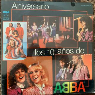 Abba - Aniversario Los 10 AÑos - 1981 Mexican Lp Still Pop