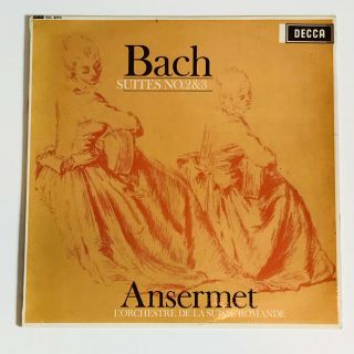 Uk Decca Sxl 6004 Ed1 Lp Ansermet Osr Bach Orchestral Suites Ex