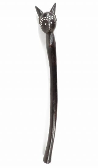 Tanzania Figural Staff Carved Head Africa Was $210.  00