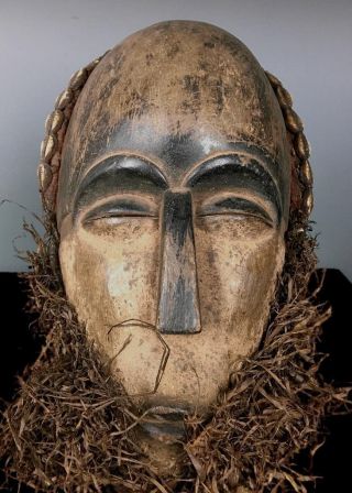 Old Tribal Tsogo Headdress Ceremonial Mask - - - - Gabon Bn 14