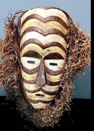 Old Tribal Songye Kifwebe Mask - - Congo Bn 8