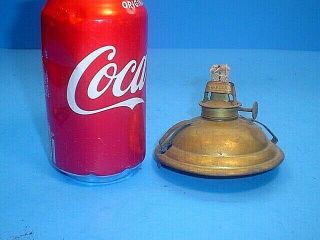 Antique Brass E.  Miller Simplex Oil Lamp Base Burner Font