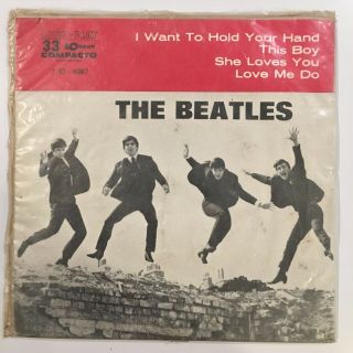 The Beatles She Loves You - Love Me Do Ep 7 " 33rpm Odeon 1964 P/s Brazil