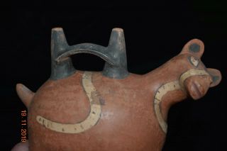 Pre Columbian Nazca Stirrup Bowl 7in Prov