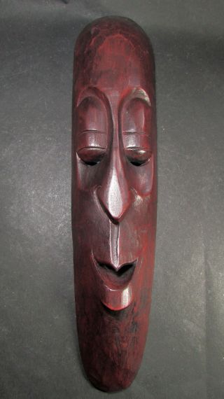 M398 Handcraft Wooden Tribal African Face Mask Sculpture Art Wall Hanging Nepal