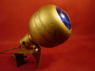 Vintage Industrial Eyeball Clamp On Light Lamp Steampunk
