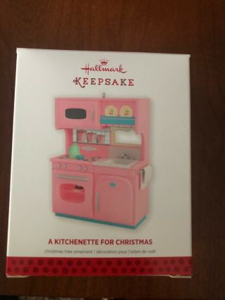 Nib 2013 Hallmark Keepsake Ornament - A Kitchenette For Christmas
