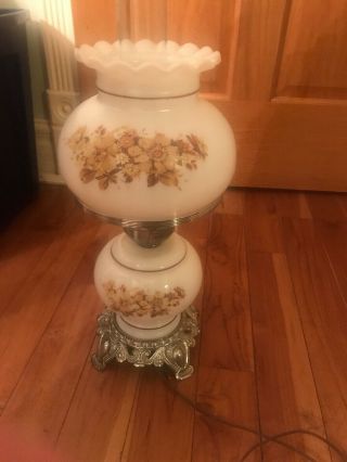 Parlor Lamp,  Electric; " Gone With The Wind Style " 19½ " Rick Bar Sales Euc 70’s