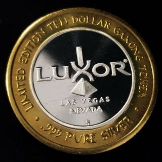 1994 S Luxor Casino.  999 Fine Silver Strike $10 Chariot with Wings Token (LC9455 2