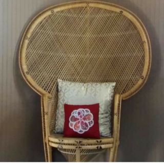 Vintage Bohemian Wicker Chair