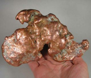 7.  1 " Native Copper Nugget - Keweenaw Peninsula,  Michigan - 3.  6 Lbs.