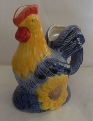 Vintage Avon Chicken Sugar Bowl & Creamer Rooster Ceramic Collectible Set 2