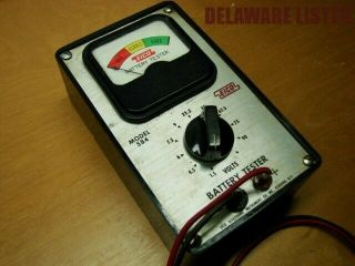 Vintage Eico Model 584 Portable Mobile Battery Tester Test Equipment W/probe