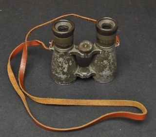 Vintage Ww1 Wwi German Spindler & Hoyer Feldglas 08 Military Binoculars