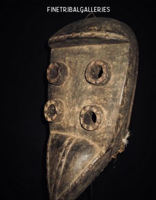 Fine Tribal Galleries - Grebo Kru Warrior Mask - Liberia - Mid C20th