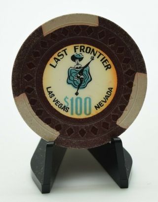 1959 Last Frontier $100 Casino Chip Las Vegas Nevada Diamond Mold