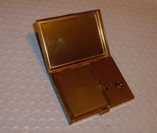 Vintage AGME Musical Minature Music Box Powder Compact Made in Switzerland 2