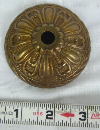 Vintage Ornate Brass Ceiling Canopy Medallion For A Chandelier Salvage 3 "