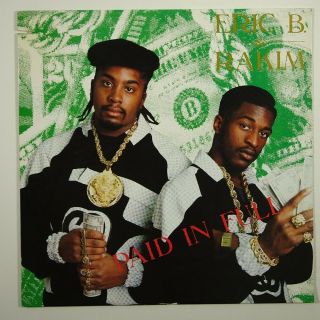 Eric B.  & Rakim " Paid In Full " Rap Hip Hop Lp 4th & B 