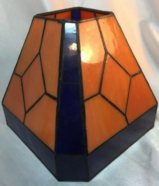 Tiffany Style Lamp Shade Stained Glass Lampshade Octagon Shape,  Slag Glass