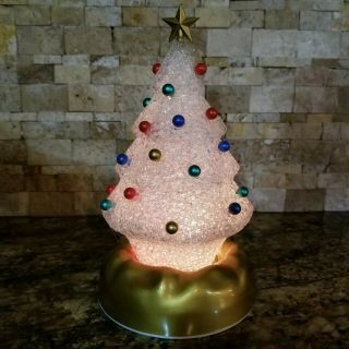 Vintage Avon Christmas Tree lights Holiday Decor & 1975 Sunny Star Gold Necklace 3