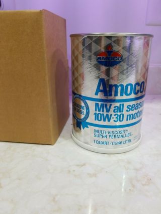 Vintage Amoco Oil Company Piggy Bank One Qt Can Nos Autos Gasoline Oil Can Bank
