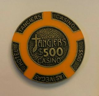 Tangiers Hotel & Casino $500 Casino Chip Las Vegas Brass Core 16 G