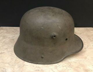 Antique Wwi Imperial German Stahlhelm M16 Steel Combat Helmet