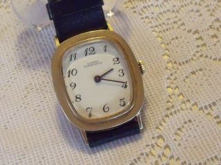 Unique Vintage Mens Girard Perregaux Wrist Watch.  10k Gold Filled.